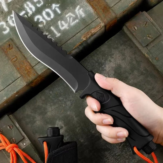ROKVEN™ Tactical Survival Knife – High-Hardness EDC Tool