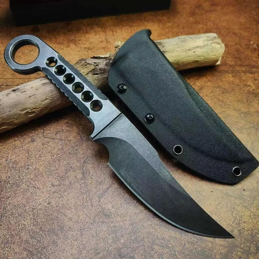 ROKVEN™ Ghost Blade – DC53 Full Tang Survival Knife (Kydex Sheath)